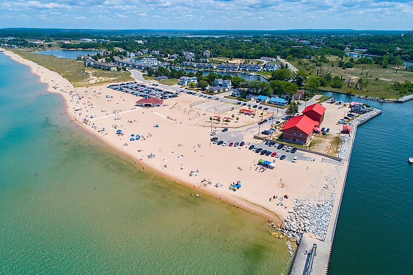 Frankfort North Breakwater Lighthouse in Frankfort, Michigan