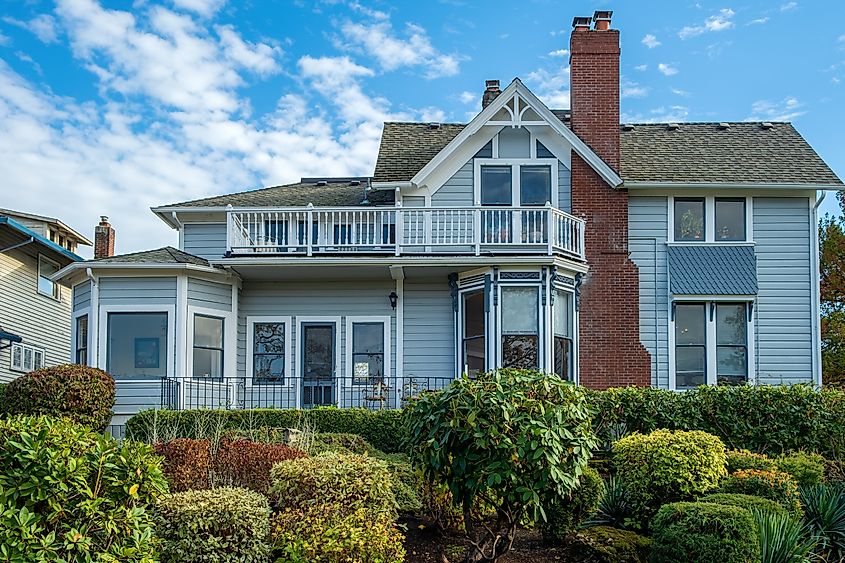 Landmark historical house in Oregon city