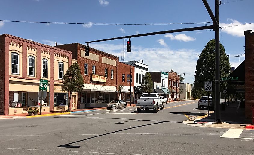 Downtown Windsor, North Carolina. 