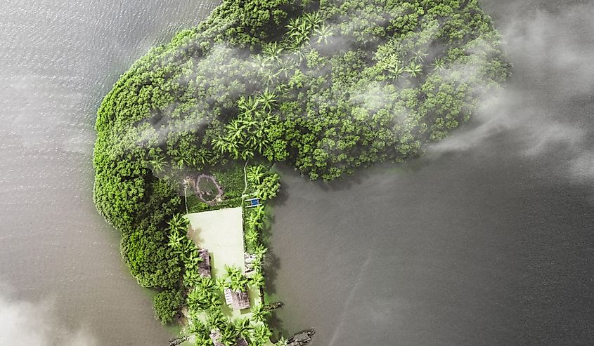 Grand Lahou island on the Ivory Coast. 