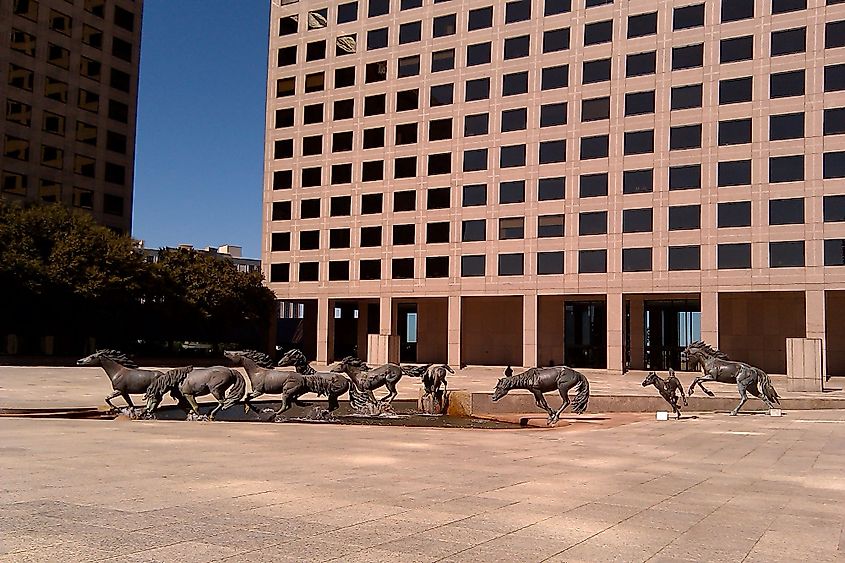 The Mustangs of Las Colinas, Irving, Texas