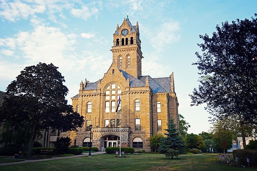 Ottawa County Courthouse - Port Clinton, Ohio, USA.