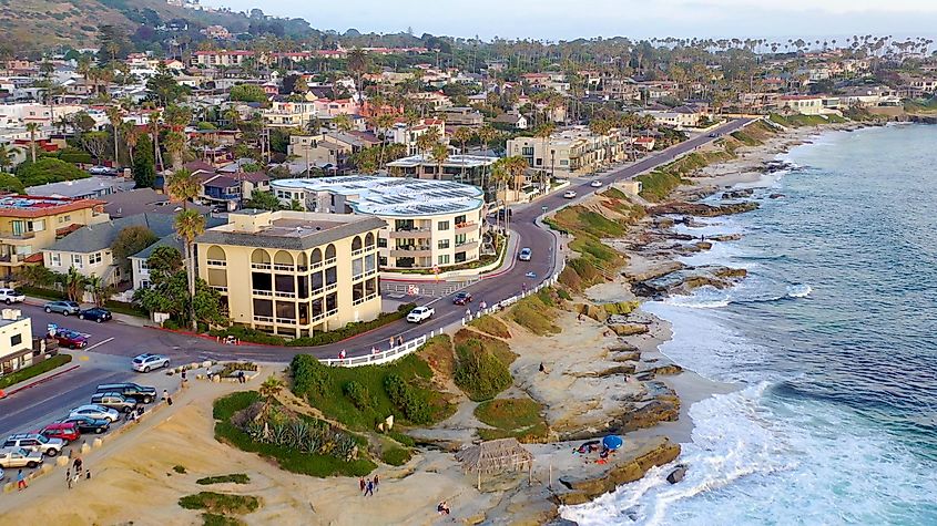 La Jolla Beach Side in San Diego