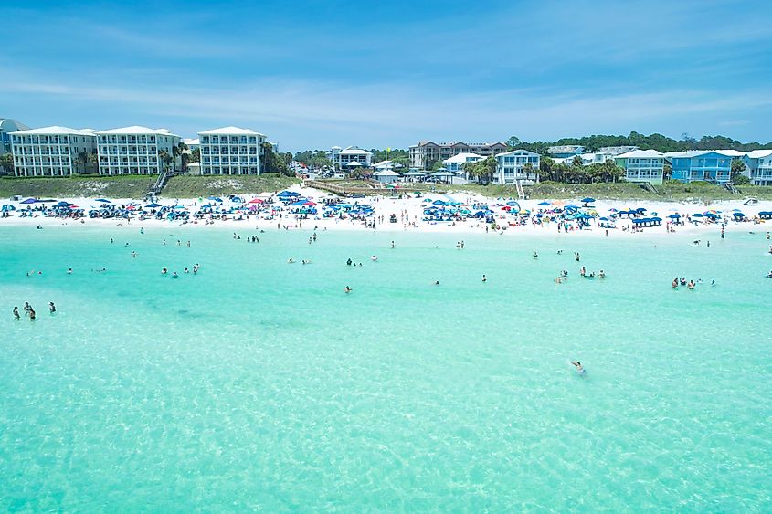 Beach at Ed Walline Park, Santa Rosa Beach, Florida.