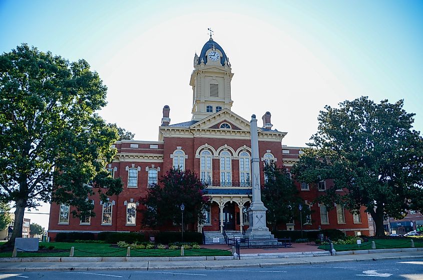 Old Monroe North Carolina court house