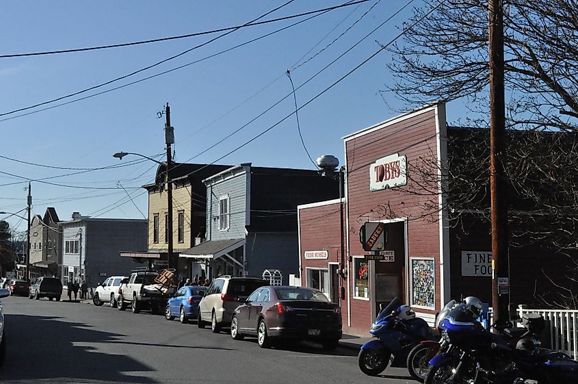 Front Street in Coupeville, Washington