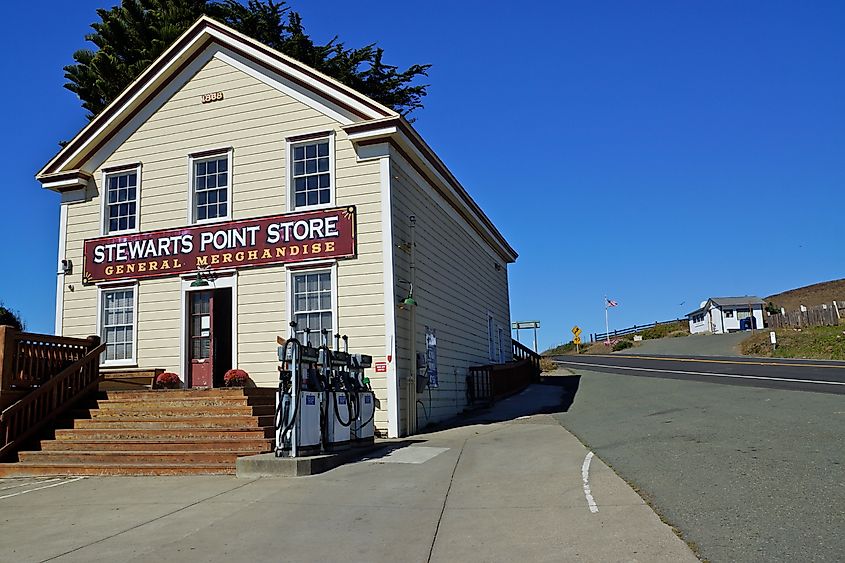 Stewart's Point Store in Stewart's Point, California.