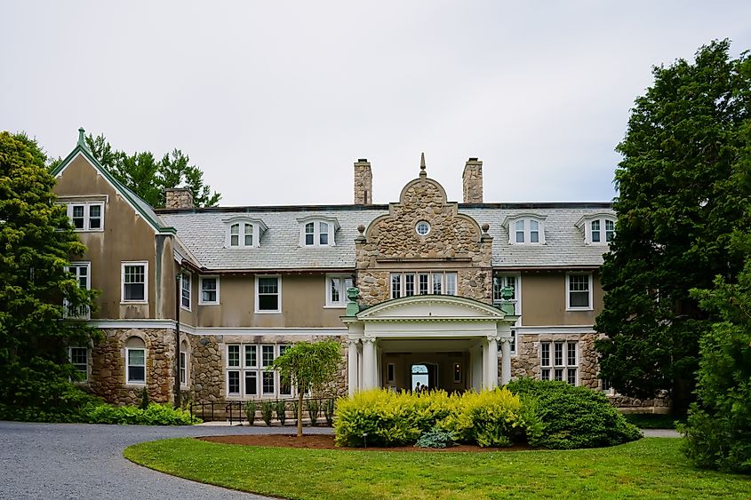  Blithewold Mansion, Gardens & Arboretum in Bristol, Rhode Island.