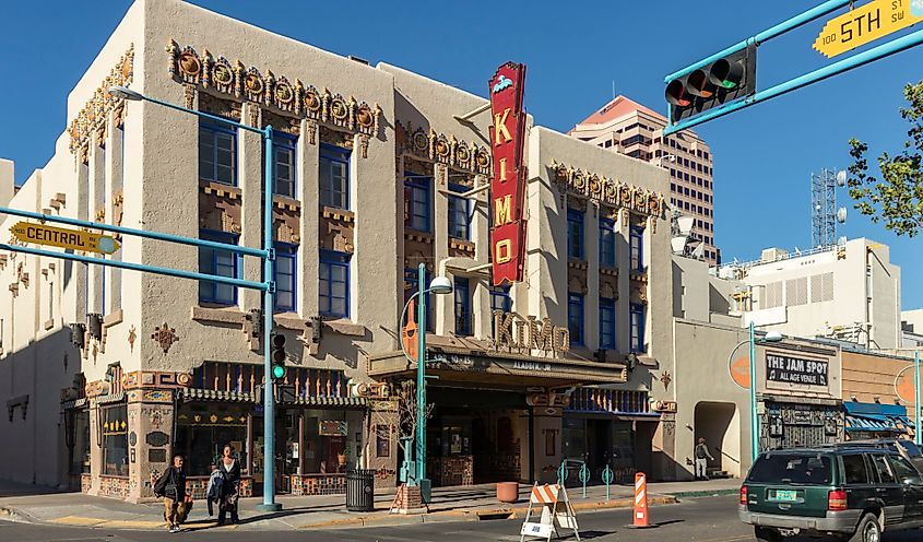 Historic Kimo Theater at Central and 5th on Route 66, Downtown Albuquerque, New Mexico