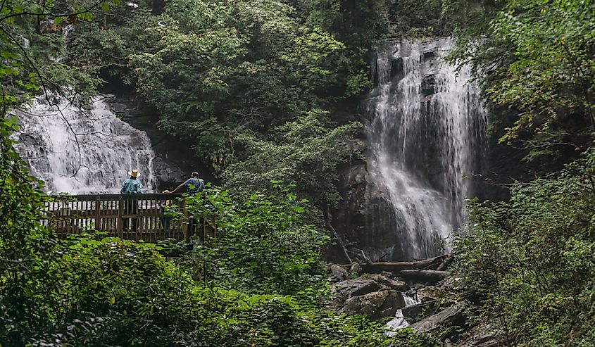 Anna Ruby Falls in Helen, Georgia.