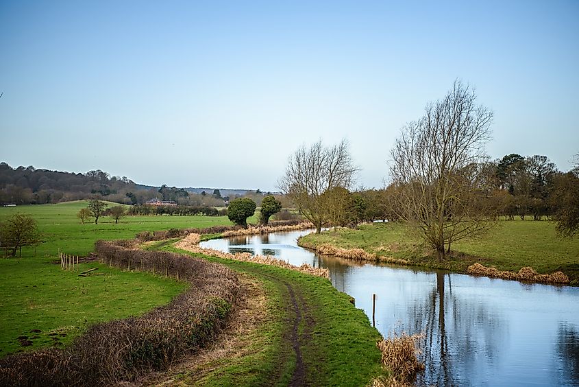 Countryside in Rugeley, Staffordshire, UK