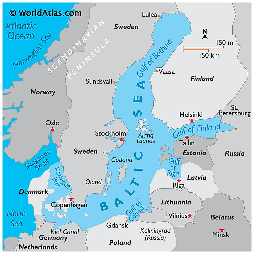 north sea baltic sea