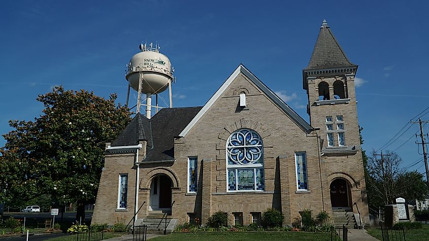Bates Memorial United Methodist Church in Snow Hill, Maryland.