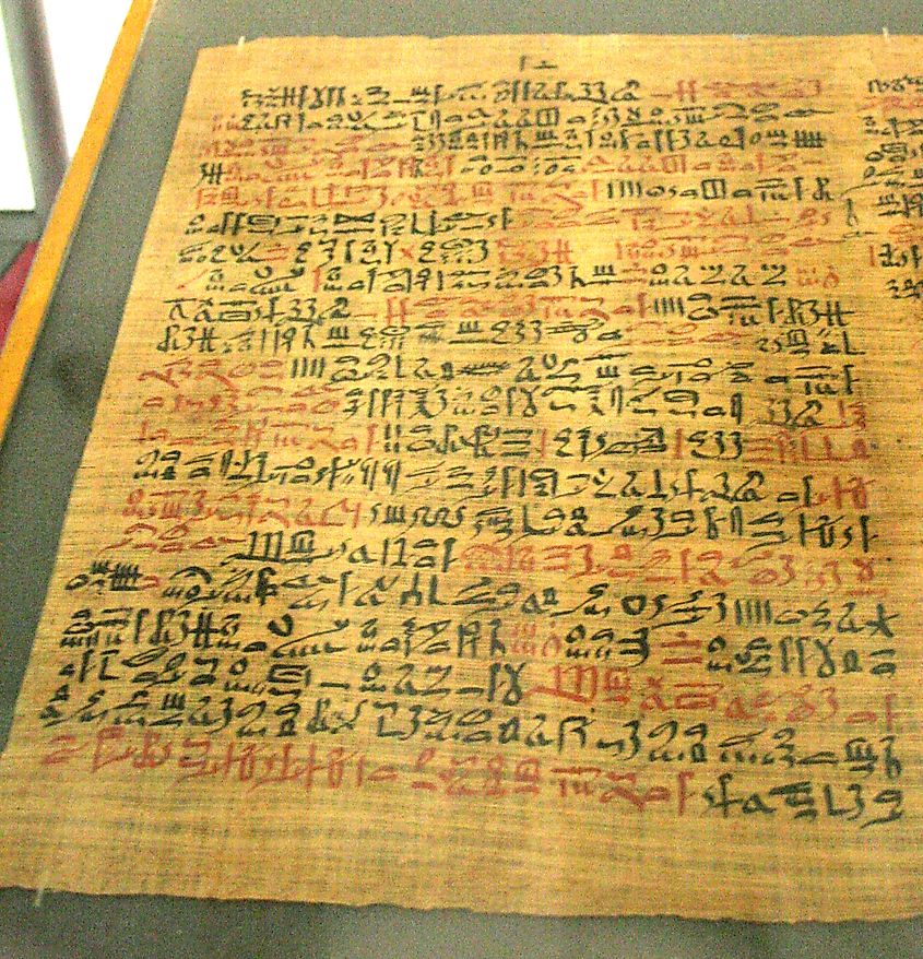 Papyrus Ebers, column 41.