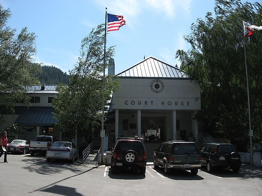 Sierra County Courthouse. Downieville, California.