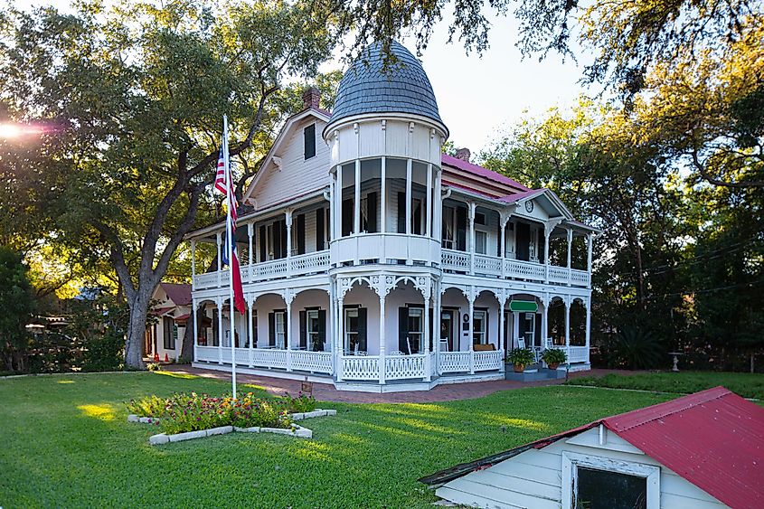 The Main Street in Boerne, Texas.