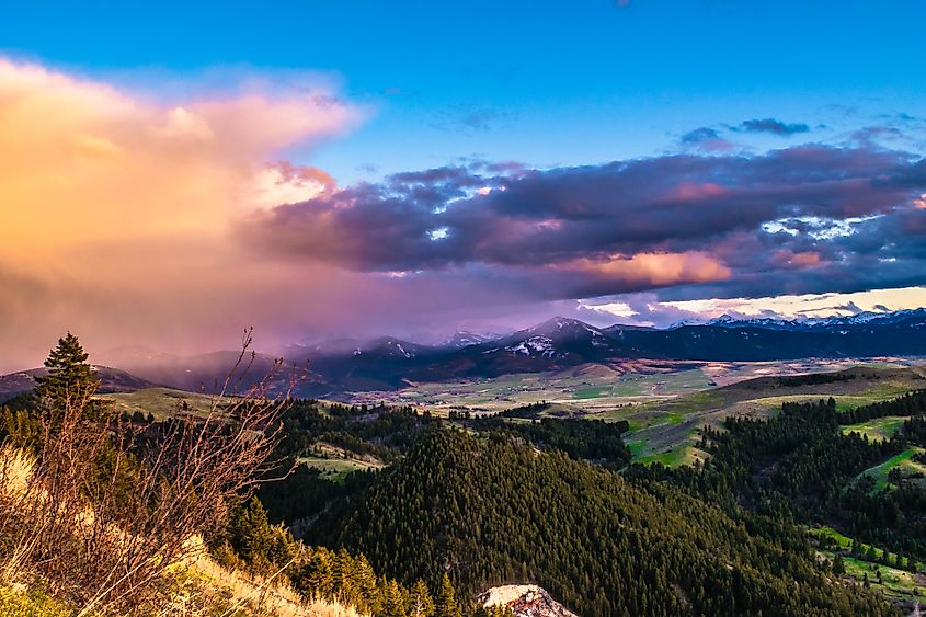 Sunset in Montana.