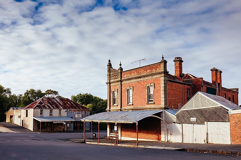  Historic Victorian architecture in the old gold mining town of Maldon, Victoria