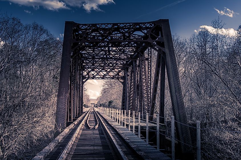 Train trestle in Barboursville, West Virginia.