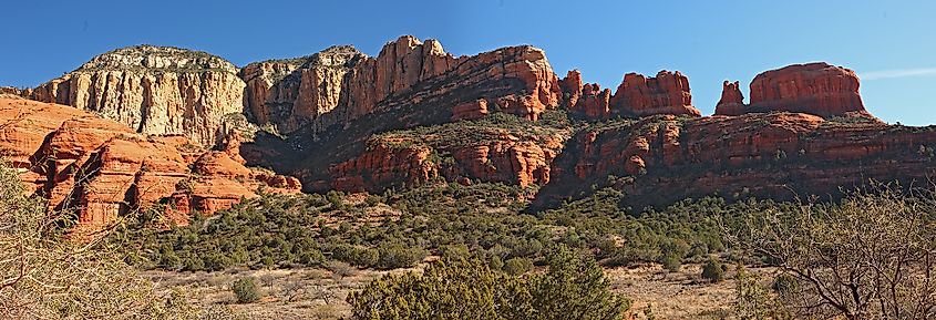 A panorama at Palatki Heritage Site near Sedona, Arizona.