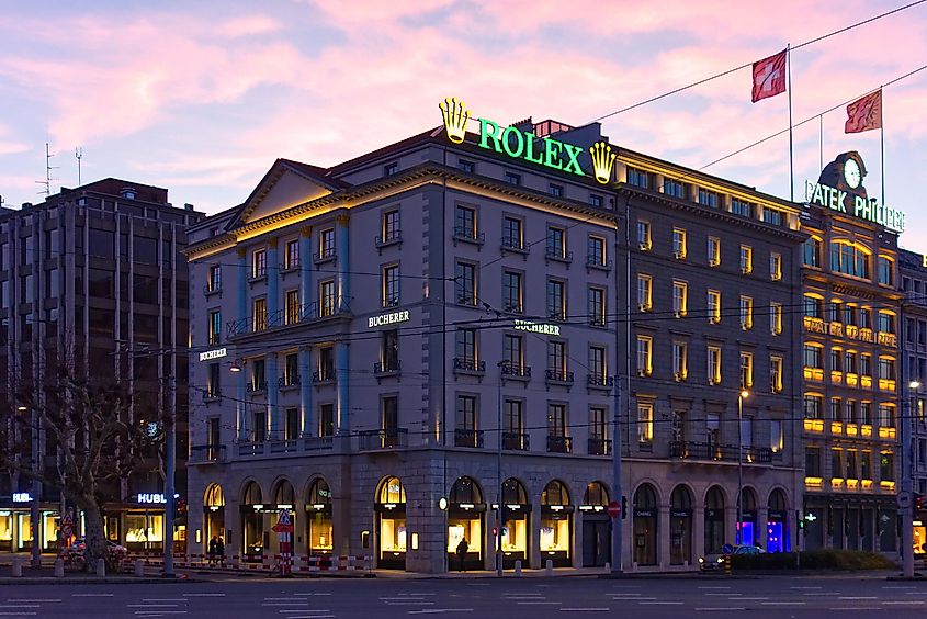 the Rolex Building in Geneva.