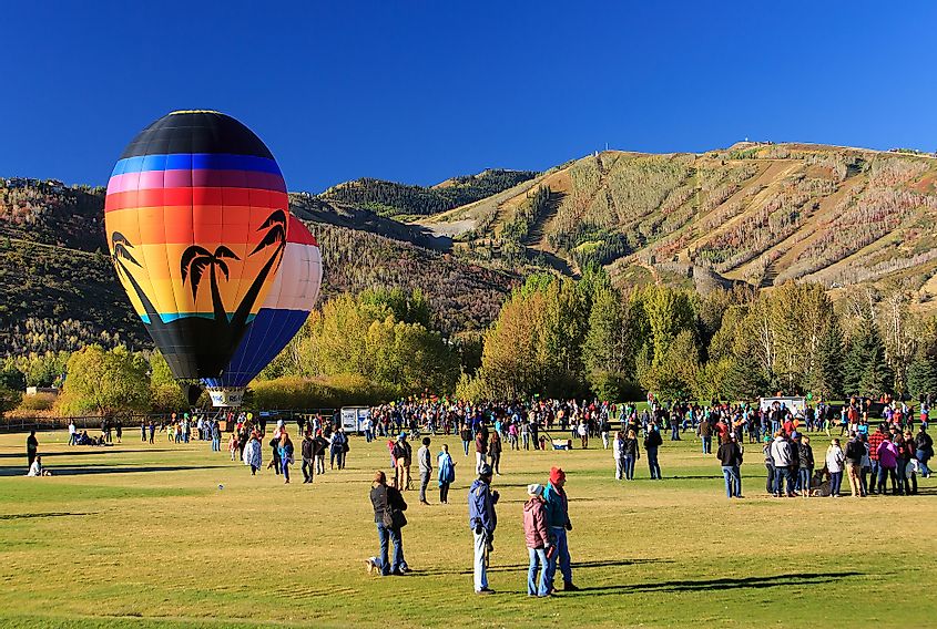 Park City Utah hot air balloon