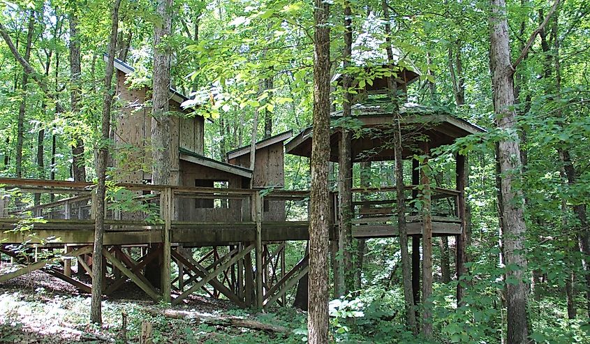 Treehouse in Sawnee Mountain Preserve in Georgia