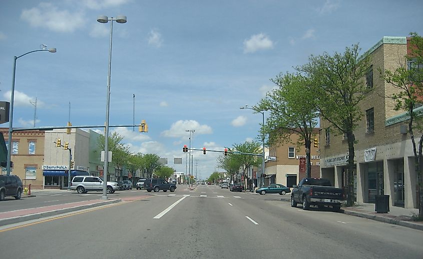 Street view in Lamar, Colorado