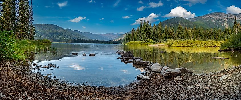 Upper Whitefish lake in the fall
