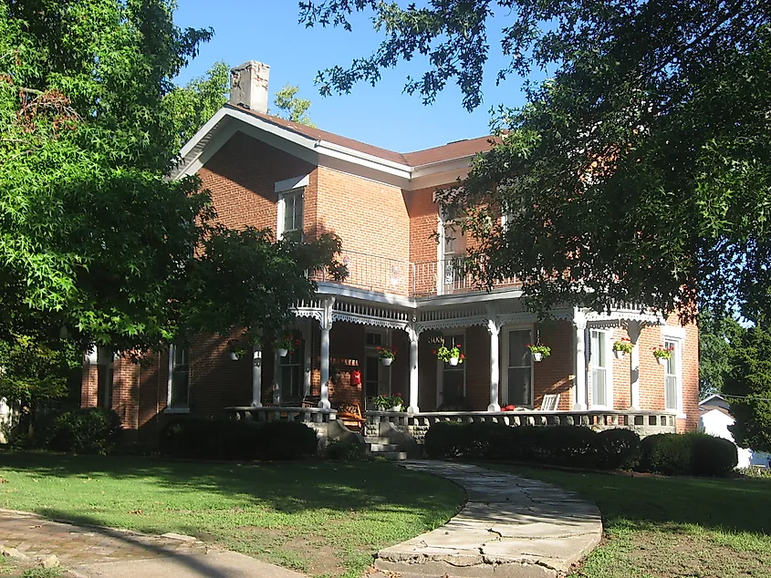 Front of the Rosborough House, located at 303 W. Third Street in Sparta, Illinois