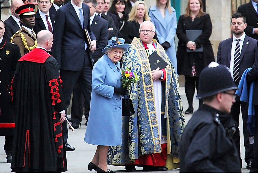 Queen Elizabeth at the Commonwealth Ceremony