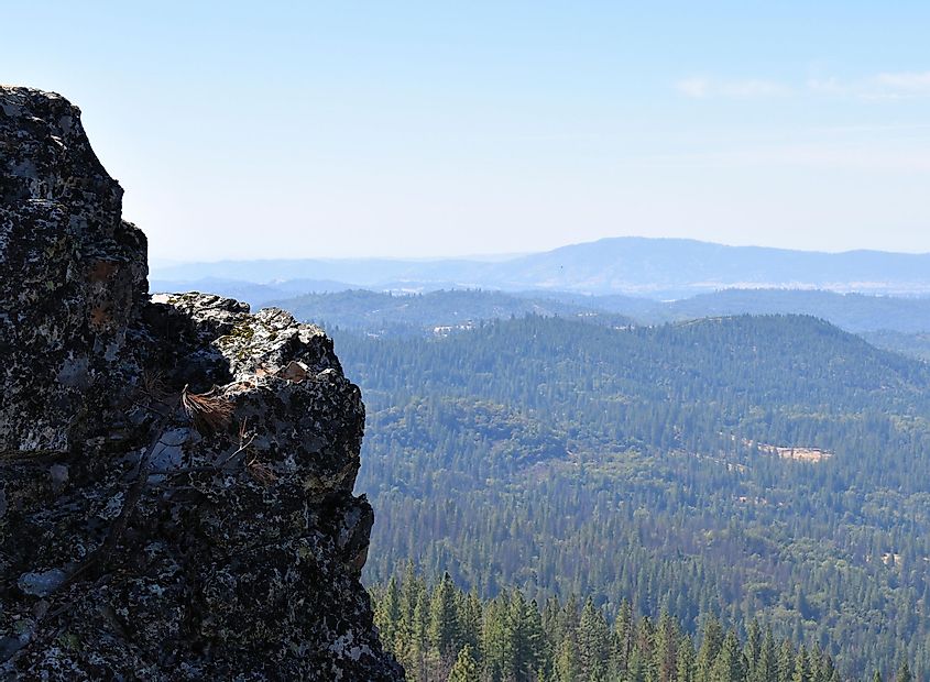 Cougar Rock on the Arnold Rim Trail in California.
