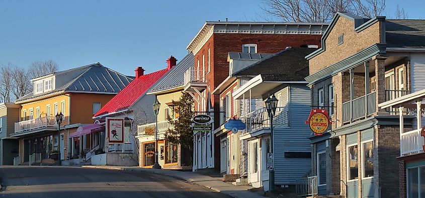Rue LaFontaine is an important commercial street in Rivière-du-Loup