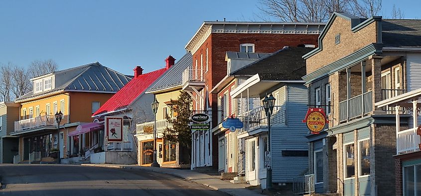 Rue LaFontaine is an important commercial street in Rivière-du-Loup