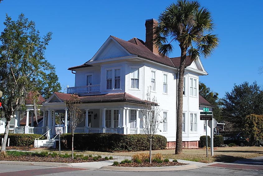 Historic house on Alachua's Main Street.