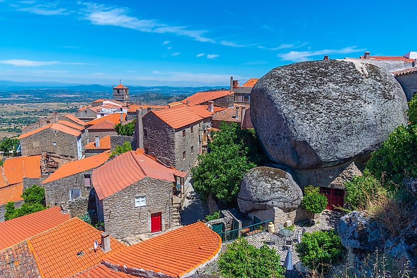 Panorama of Monsanto town in Portugal.