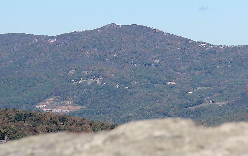 Beech Mountain viewed from Grandfather Mountain, 