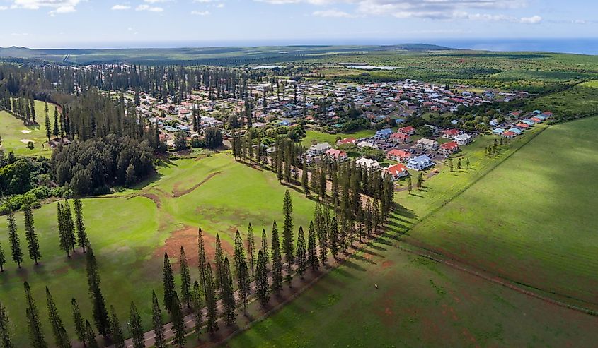 Lānaʻi City, a Small Old Plantation Town