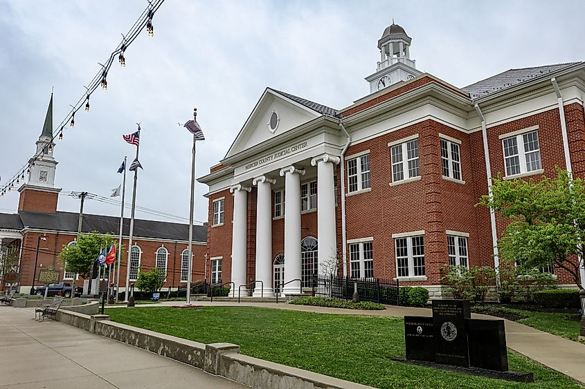 The Mercer County Judicial Center in Harrodsburg, Kentucky.