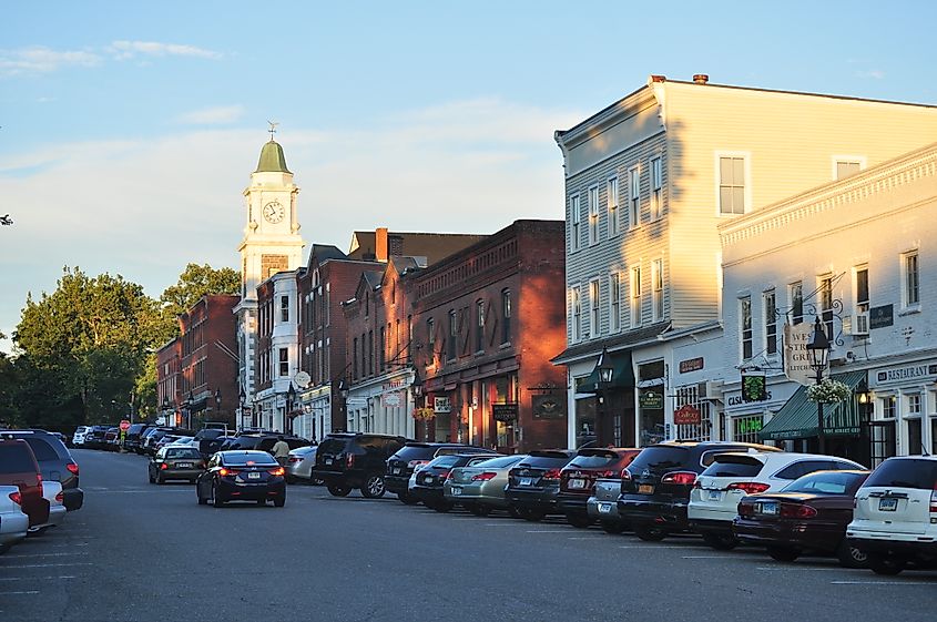 Buildings on West Street, Litchfield, Connecticut