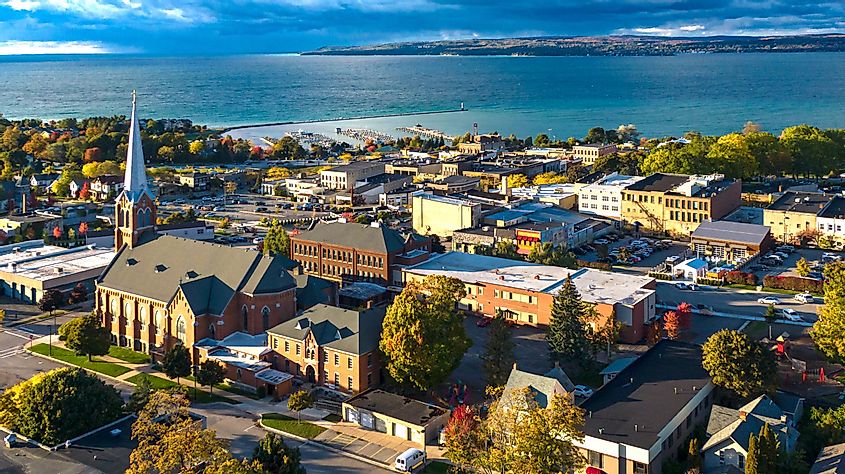 Aerial view of Petoskey