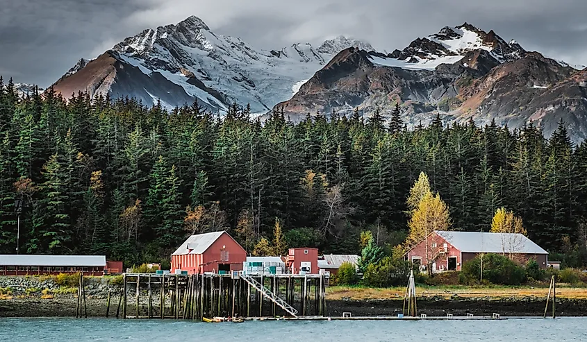 The cannery located in the famous fishing village of Haines, Alaska.