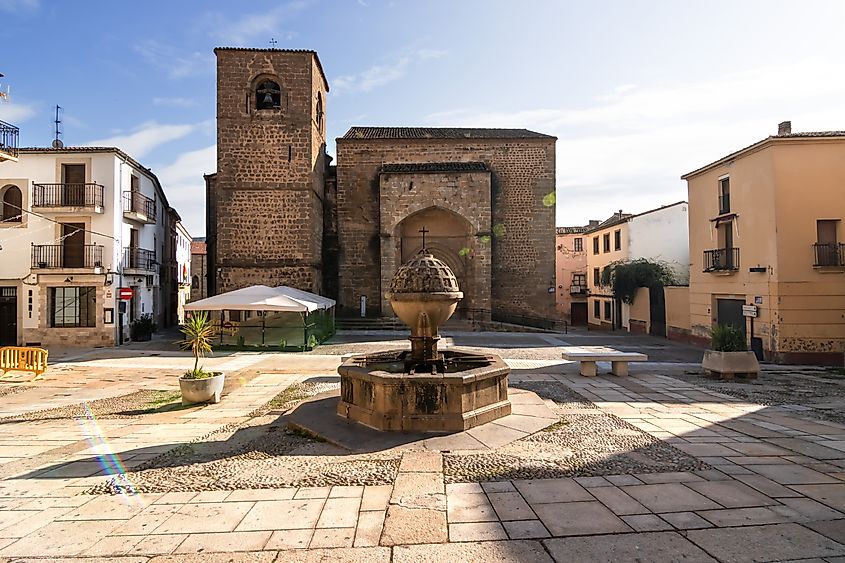 The Church of San Nicolás, built in the 13th century, was one of the first temples that were built in the town of Plasencia, Extremadura, Spain.