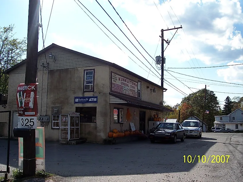 Kunkletown General Store in Kunkletown, Pennsylvania.