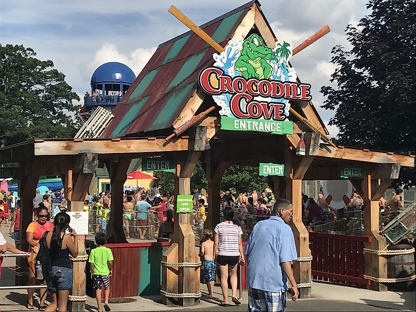 Editorial Photo Credit: Ritu Manoj Jethani via Shutterstock. BRISTOL, CT - JUL 8: Lake Compounce in Bristol, Connecticut, as seen on July 8, 2017. Opened in 1846, it is the oldest continuously-operating amusement park in the United States.