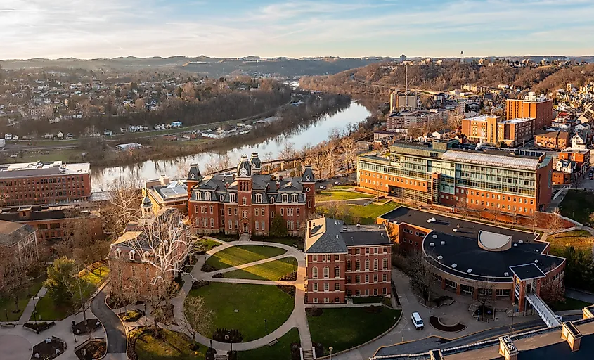 West Virginia University campus in Morgantown, West Virginia.