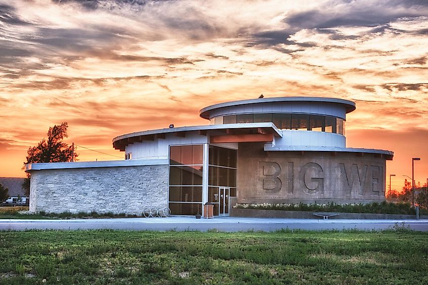 Big Well Museum & Visitor Information Center in Greensburg, Kansas.