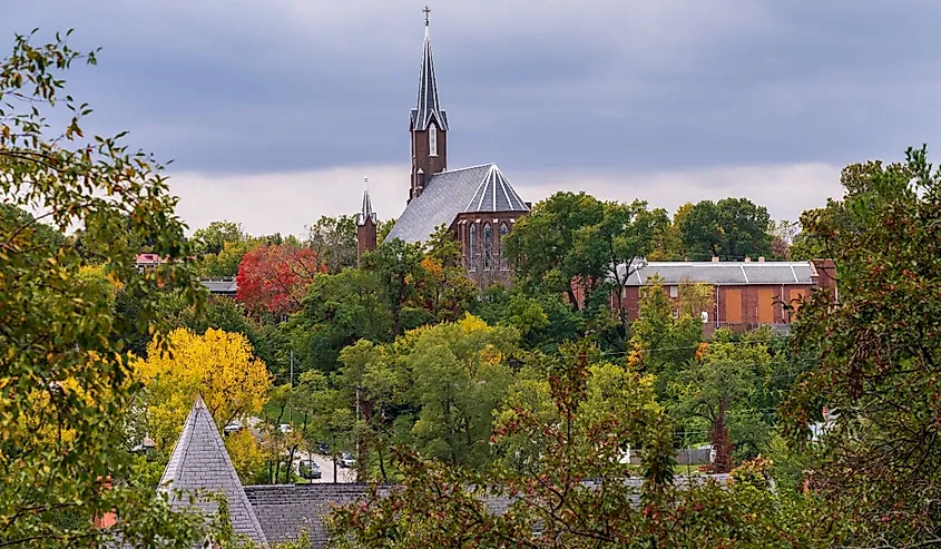St John Catholic Church, Burlington, Iowa.