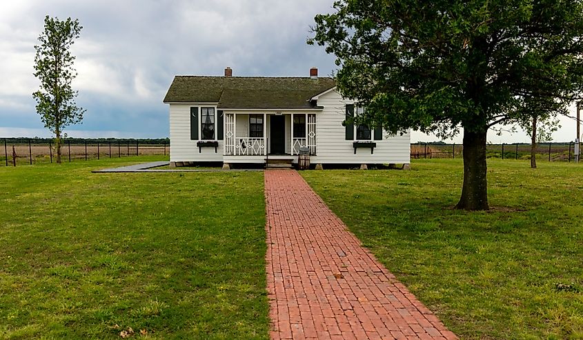 Johnny Cash's childhood home on the Cotton Highway, Dyess, AR