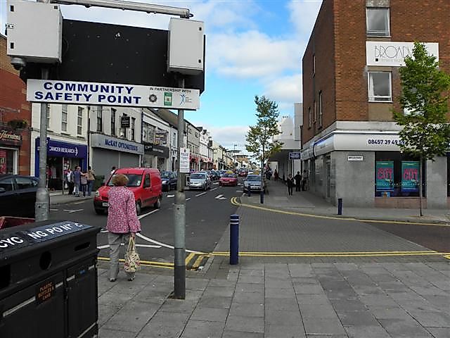 Main Street, Larne. Main Street, Larne by Kenneth Allen, CC BY-SA 2.0 <https://creativecommons.org/licenses/by-sa/2.0>, via Wikimedia Commons